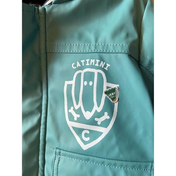 Catimini Baby Boys Coat • Made in France •  Sz 6m • Teal Blue • Zip up - Picture 3 of 9